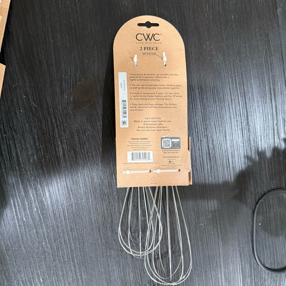 NWT CWC 2-Piece Whisk Set - Picture 2 of 2